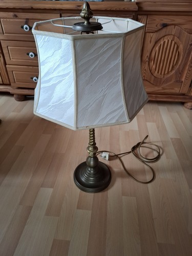 Alte massiv messing lampe - massiv,
