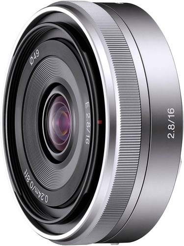 Sony 16mm silber sel16f28 - f2.8,