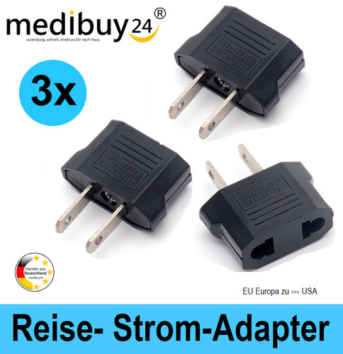 Reise strom adapter - 3x,