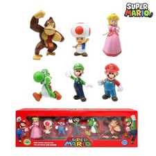 6 Stck. Super Mario Bros PVC