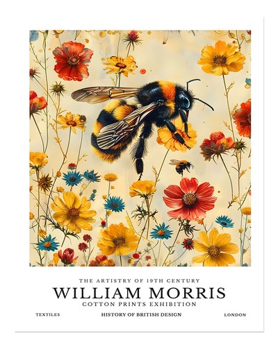 William morris bee floral - william,