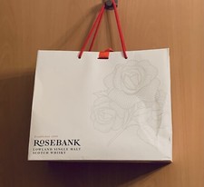 Rosebank Whisky original Tasche leer, Sammler Werbung Papiertasche selten rare