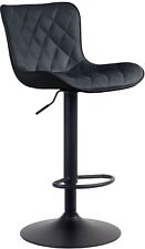 Barhocker Emma Höhenverstellbar Thekenstuhl 360° Drehstuhl Rückenlehne Küche