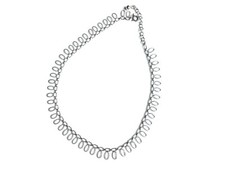 ::Elegantes Silber Collier