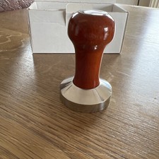 Edelstahl Holz Kaffeepresser Tamper  f. Siebträger Profi Barista E61 Espresso