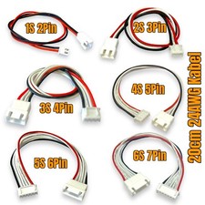 1S 2S 3S 4S 5S 6S 7S 8S 9S Balancer Kabel JST XH Lipo 20cm Verlängerung RC 24AWG