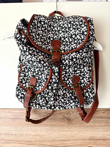 Damen rucksack schwarz - rucksack, schwarz/weiß