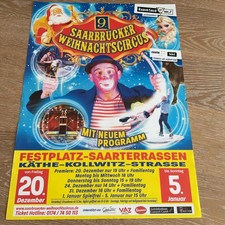Saarbrücker Weihnachtscircus Zirkus Circo Cirque Cirkus Circus Plakat Poster