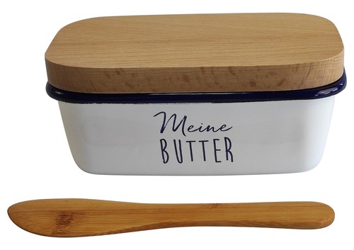 Butterdose emailliert mit - butterdose,
