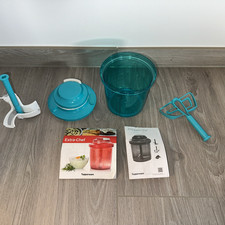 Tupperware Extra Chef Schneiden und Rühren in türkis mit Anleitung