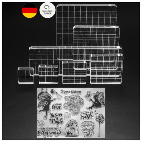 Acryl stempelblock set - acryl,