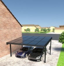 Solar Doppelcarport Alu