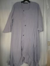 Champagne Lagenlook Mantel/Kleid in grau in EG,fast neu,toll zum Übergang