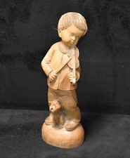 Holzfigur alt Ouro Artesania Spain Nr.1049  Straßenmusikant / Musikant Geige