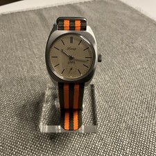 LANG Herrenuhr Unitas 6325 rotvergoldet, Edelstahlgeh. Top erhalten, Top Optik