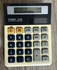 Taschenrechner CANON LS-80  Tischrechner Schule Haushalt Vintage