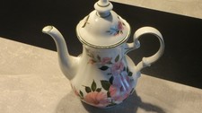 Kaffeekanne Wildrose grüner Rand ~ Winterling Kirchenlamiz Bavaria ~ 1A Zustand