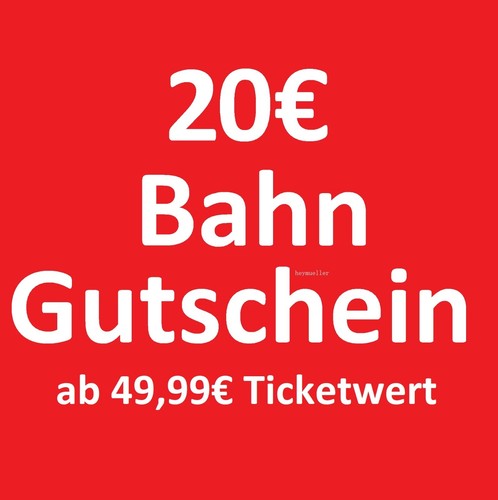 Deutsche bahn gutschein 20 - db,