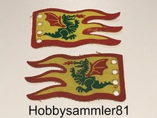 Lego x376px1 x376px1a Flagge Stofffahne Drachenritter aus 1906 6056 6076 6082