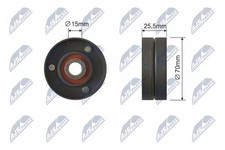 Spannrolle Keilriemen NTY