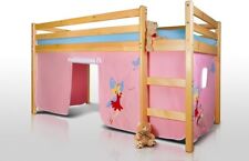 Vorhangset Princess Bettgardine 3-TLG. Hochbett Spielbett Etagenbett Kinderbett