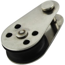 Miniblock Seilrolle Edelstahl Microblock Umlenkrolle Nylon Rolle Ø 25mm