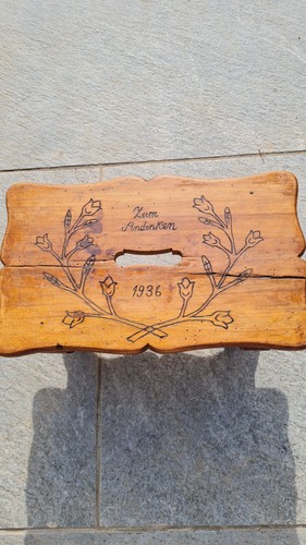 Antiker holzschemel von 1936 - von,