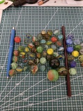 ALTE Glasmurmeln Konvolut Vintage