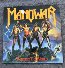 Manowar -Fighting the World Schallplatte ATCO Records 790 563-1, 1987, Europe