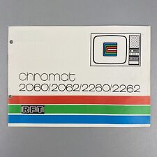 Anleitung RFT Chromat 2060 / 2062 / 2260 / 2262, Fernseher, Stassfurt, DDR