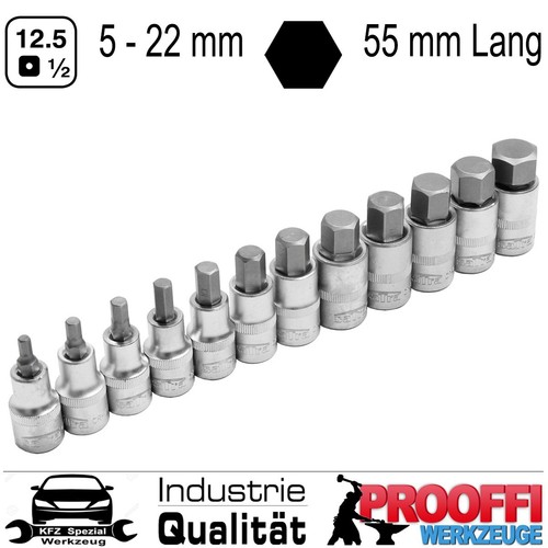 Tlg innensechskant kant - 12-tlg, 6-kant