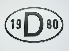 Schild 1980 alu geprägt - 1980,