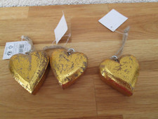 Herz Gold zum Hängen aus