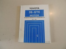 10.1987 Ergänzungs Werkstatthandbuch MOTOR 3S-GTE Toyota Celica ST165