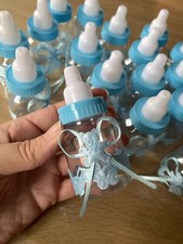 18x Babyparty Deko Junge Flaschen Box Süßigkeiten Baby Shower Gastgeschenk