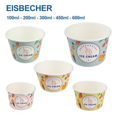 Eisbecher aus Pappe