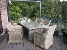 Die Möbel sind zu Groß für die Terasse. 