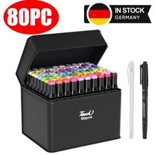 80 Farbige Graffiti Stift Fettige Mark Farben Marker Set Twin Tip Graffiti Pens