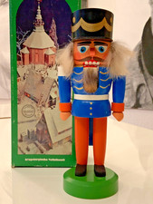 Expertic Erzgebirge DDR - Nussknacker Husar blau - Rarität - in OVP