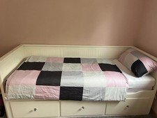 Hemnes Tagesbett, Weiß Mit 2 Matratzen,80/200(ausziehbar 160/200)