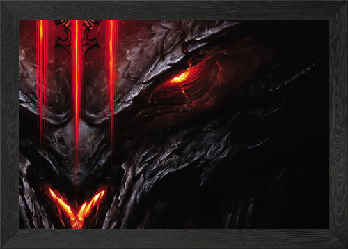 Diablo gerahmtes wandbild - diablo,