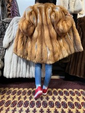 Fuchsmantel Kanadischer Rotfuchs Swinger Pelz Pelzmantel REAL Fox Fur Coat Volpe