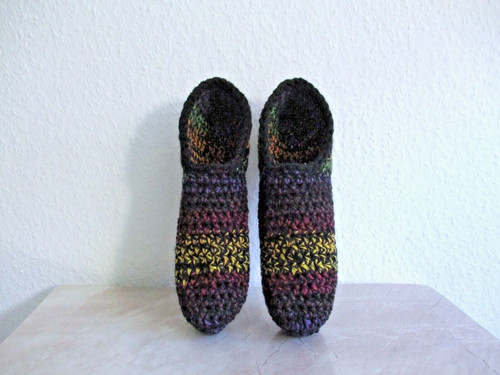 Gehäkelte puschen sofasocken - gehäkelte,