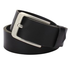 Gürtel Leder Schwarz 4cm