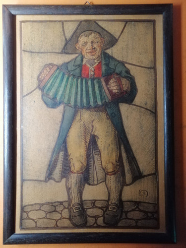 Original farbholzschnitt - original,
