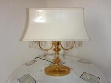 Exklusive Tischlampe  vintage  vergoldet - Kristall 