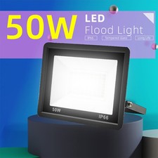 50W LED Baustrahler Flutlicht Strahler Scheinwerfer Fluter Arbeitsleuchte IP66