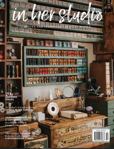 Her studio from stampington - in,