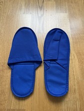 Hotelslipper Hausschuhe Einweg Slipper Hotel Pantoffeln Latschen Blau !!!NEU!!!