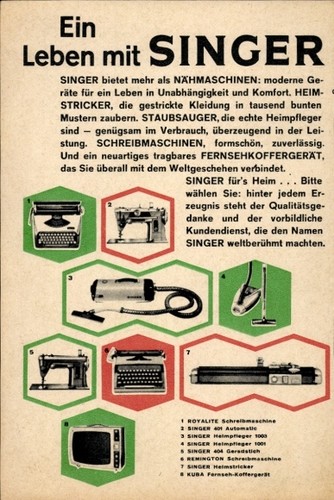 Werbung singer - werbung,